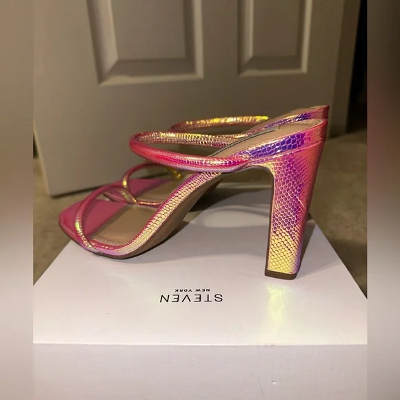 Steven by Steve Madden Jacee Iridescent Sandal - Picture 4 of 5